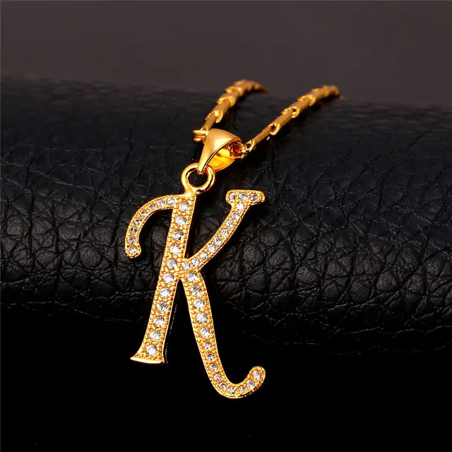 Placeholder Starlord Initial K Letter Pendants Necklaces Women Men Personalized Gift Alphabet Jewelry Gold Color Placeholder Starlord Initial K Letter Pendants Necklaces Women Men Personalized Gift Alphabet Jewelry Gold Color