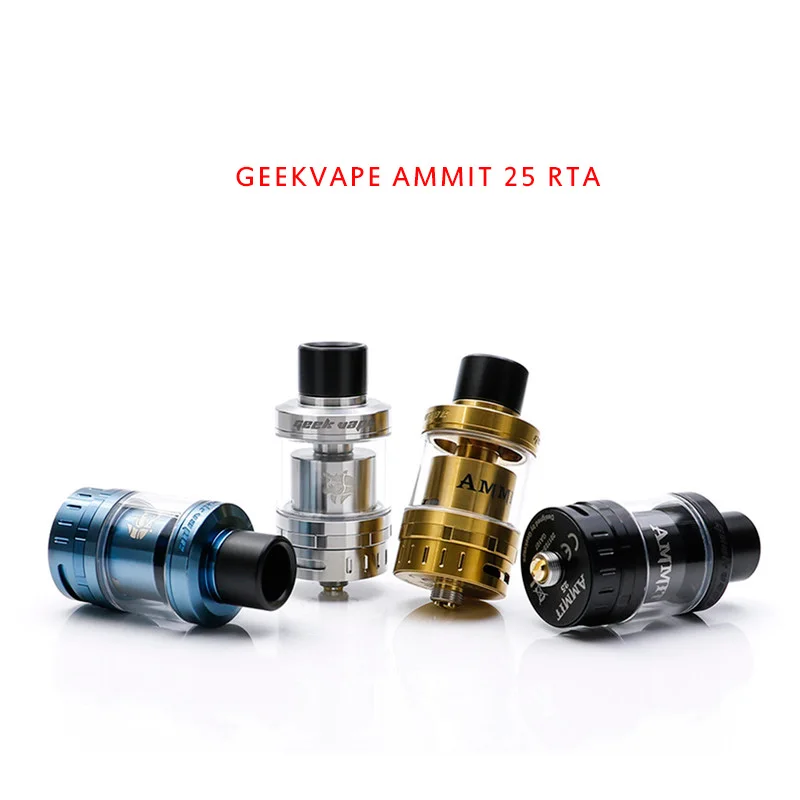 

GeekVape Ammit 25 RTA Upgrade Ammit Dual Coil RTA Tank Huge Vape Cigarette Atomizer PK MESH PRO E Cig Vaporizer Cigarette