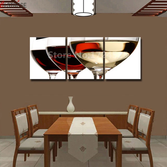 CLSTROSE 3 Piece Modern Kitchen Canvas Prints Artwork ...