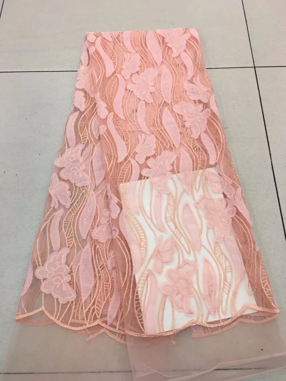 

Wholesale french net lace embroidered lace fabric high quality french lace african fabric for wedding