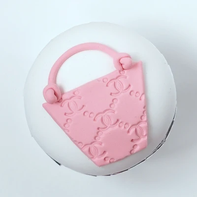 SWEETGO искусственный кекс розовый поддельный помадка торт формы глиняные украшения установки для маленьких девочек шоу/магазин витрина/выпечки Любителя - Цвет: bag