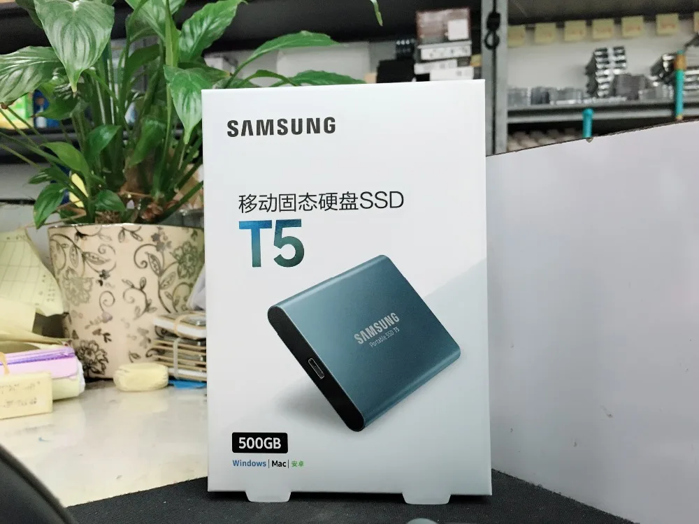 Samsung портативный ПК T5 SSD 250GB 500GB 250G 500G Внешние твердотельные накопители SSD USB 3,1 T5 1 ТБ 2 ТБ