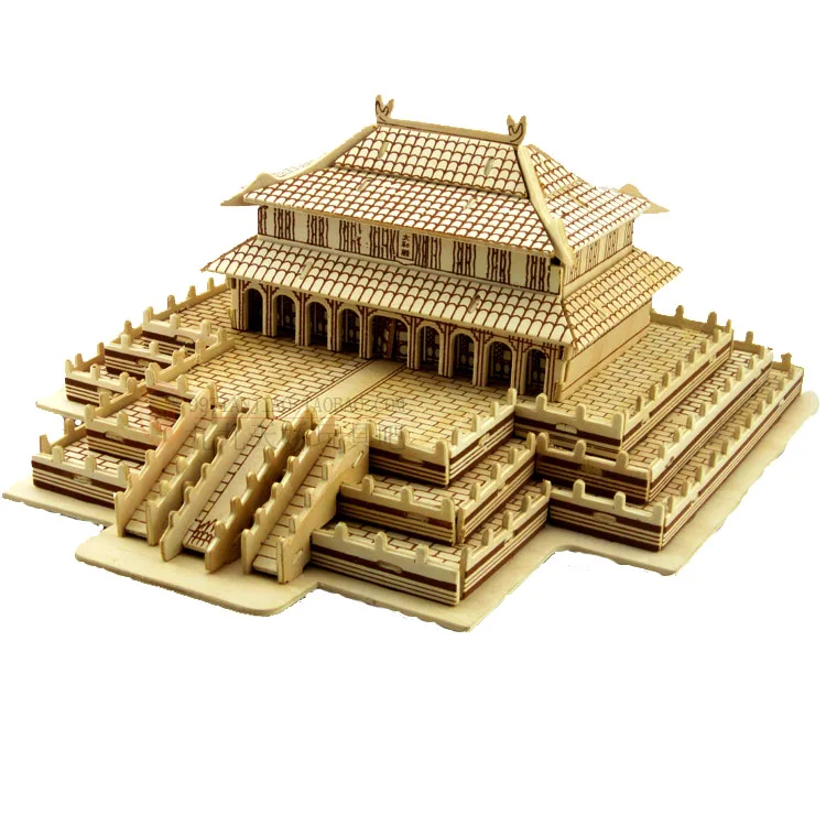 

BOHS Building Toys Handmade Wooden Hall of Supreme Harmony Model 3D Model DIY Scale Models