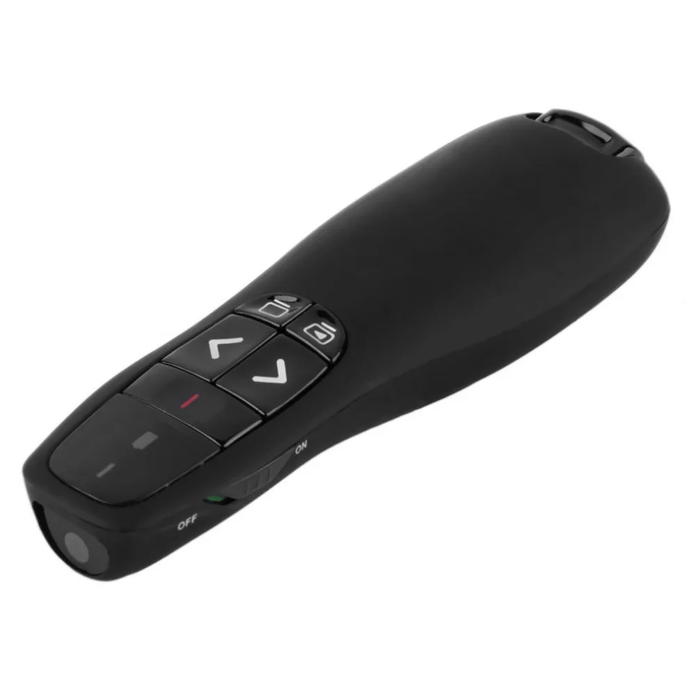RF 2.4 GHz مقدم لاسلكي USB التحكم عن بعد عرض مؤشر ليزر أسود الطاقة مؤشرات المدمج في عرض الشرائح أزرار RF 2.4 GHz مقدم لاسلكي USB التحكم عن بعد عرض مؤشر ليزر أسود الطاقة مؤشرات المدمج في عرض الشرائح أزرار