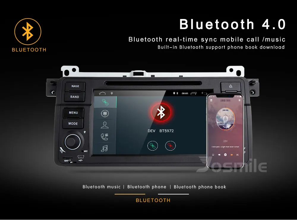 Perfect Josmile AutoRadio 1 Din Android 8.1 Car DVD Player For BMW E46 M3 Rover 75 Coupe 318/320/325/330/335 GPS Navigation 1998-2006 4G 4 Perfect Josmile AutoRadio 1 Din Android 8.1 Car DVD Player For BMW E46 M3 Rover 75 Coupe 318/320/325/330/335 GPS Navigation 1998-2006 4G 4
