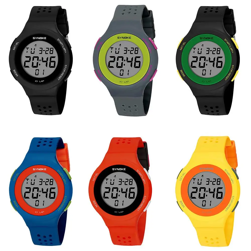 

Wholesale digital watch Ultra-slim Hollowed Band Luminous Waterproof Digital Unisex Sports Wrist Watch watch men watches