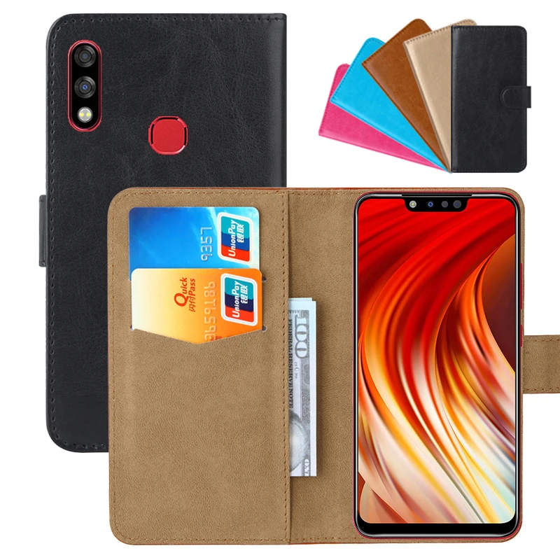 

Luxury Wallet Case For Infinix Hot 7 Pro PU Leather Retro Flip Cover Magnetic Fashion Cases Strap