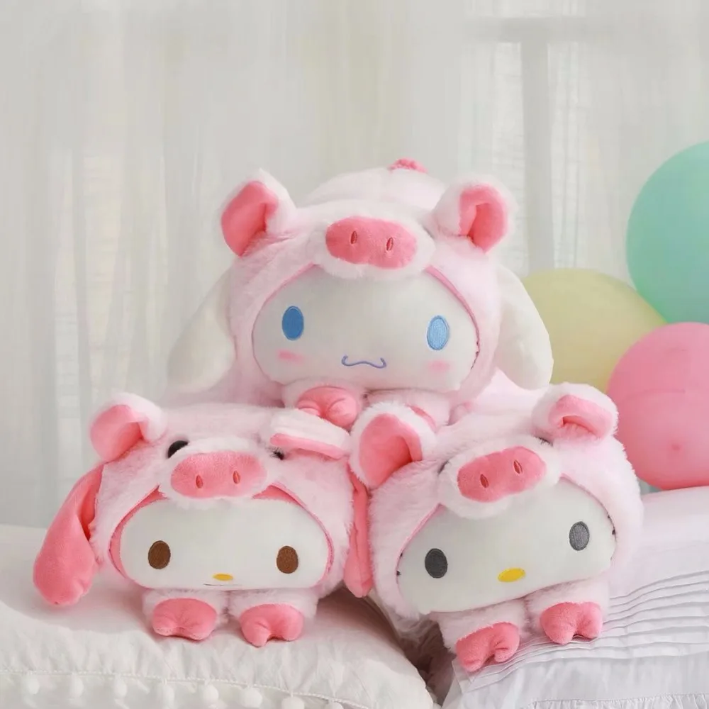 Скидка 1 шт. 32 см милый мой Мелодия Cinnamoroll Собака кролик шляпа плюшевые куклы держать Подушка отдыха Подушка Девочка День рождения мягкая игрушка