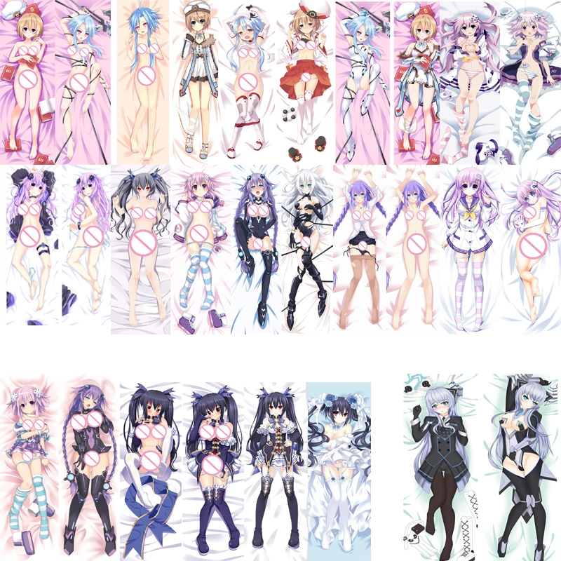 Обновленная модель March Anime Hyperdimension Neptunia Noire Black Heart Nepgear Blanc Подушка Dakimakura чехол для