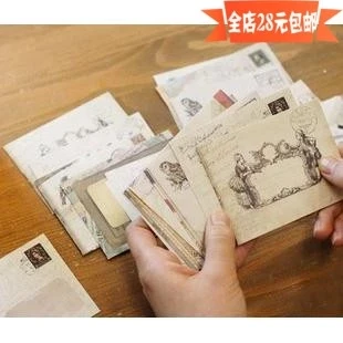 Retro Small envelope Environmental protection Paperback Paper Envelopes 10pcs free shipping retro small envelope environmental protection paperback paper envelopes 10pcs free shipping