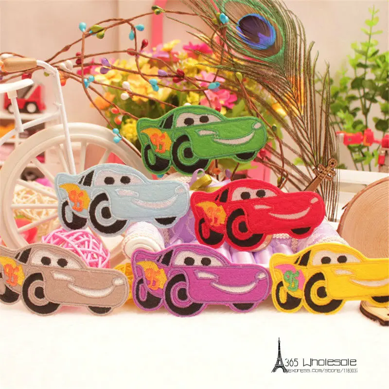 Racing Cars Iron on Cloth Patches 3pcs - 1