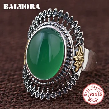 

BALMORA 100% Real 925 Sterling Silver Resizable Rings for Women Mother Lover Party Gift Vintage Fashion Jewelry Anillos MN20778