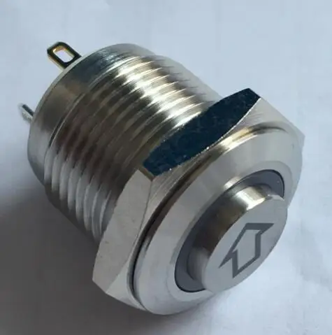 

ONPOW 16mm ARROW etched high head illuminated push button switch GQ16H-10E/J/R/12V/S-Arrow symbol