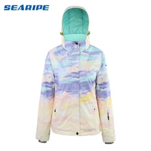 SEARIPE Лыжная куртка женские лыжные куртки Женское пальто ветрозащитная Водонепроницаемая дышащая зимняя куртка для сноуборда бренды