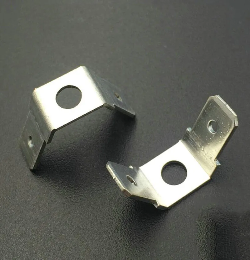 6.3 Double inserts / capacitors connector thick 0.8 inner Hole 4mm 250 Terminal x100 | Обустройство дома