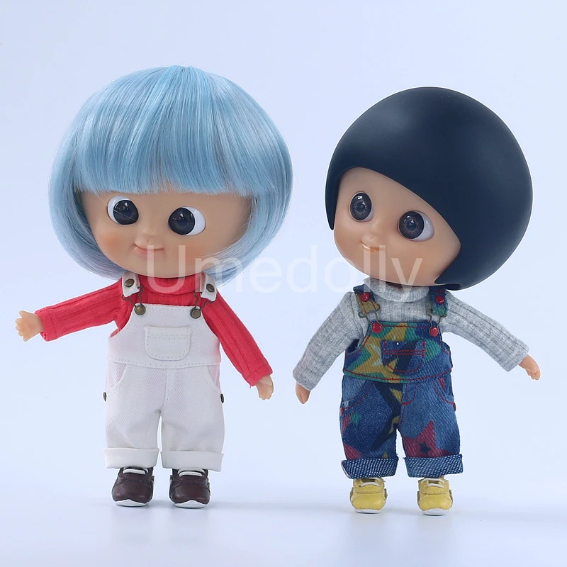 

1PCS Cute 1/6 Blyth Doll Bib Pants T-shirts for 1/8 BJD, 1/6 BJD, OB11, Muichan/Ixdoll, Holala Doll Clothes Accessories