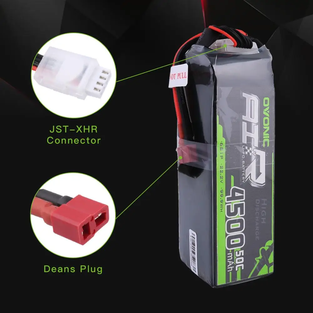 2х батарея osonic LiPo 4500mAh 22,2 V LiPo 6S 50C-100C батарейный блок T и XT60 разъем для радиоуправляемого автомобиля 600 размер вертолет Квадрокоптер