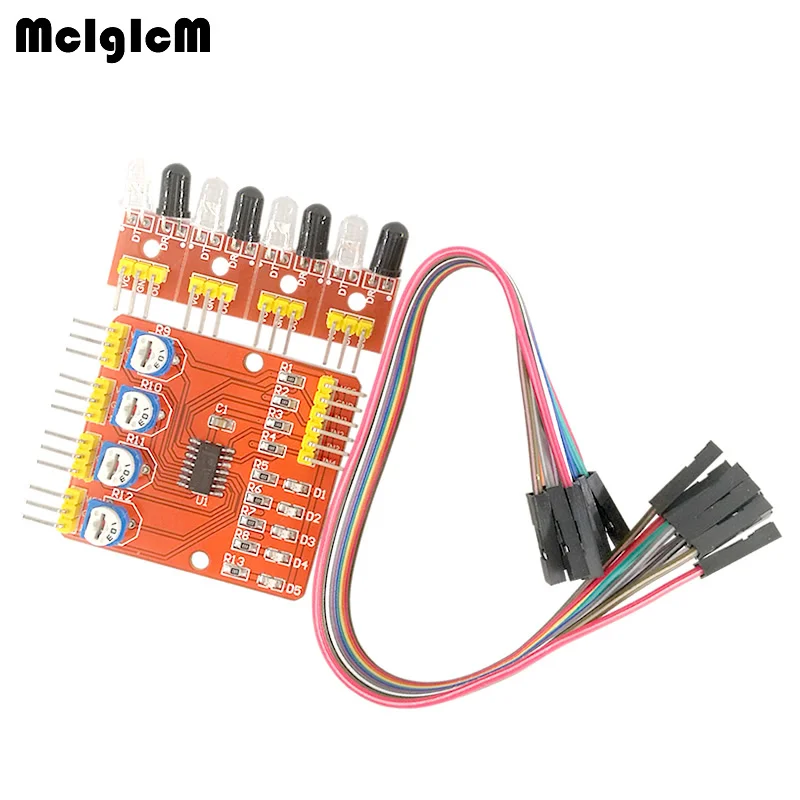 

MCIGICM Four-way infrared tracing / 4 channel tracking module / transmission line / obstacle avoidance / car / robot sensors