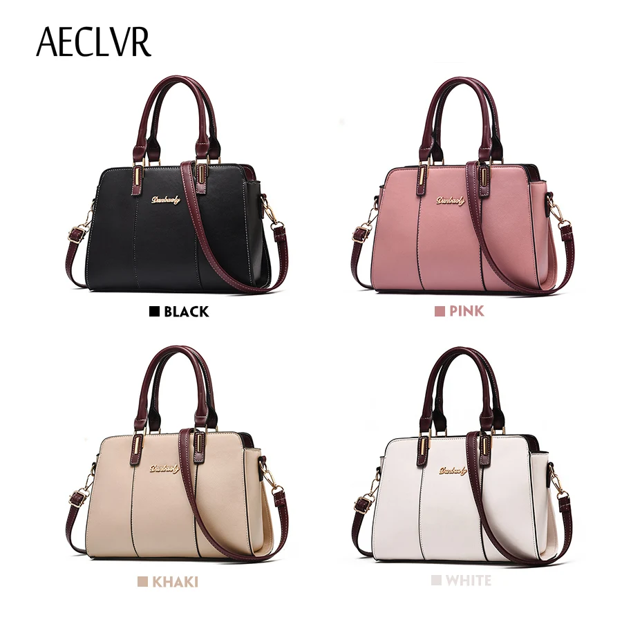 Progettista Spalla Rosa bianco Per Delle 2018 Aeclvr Donne Grande Il colore Crossbody Elegante Del Le Sacchetto Bolsas cachi Nero Borse Capienza Signore Lusso Di Baqqwg