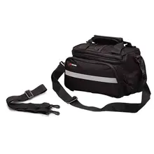 Kingsir Convertible Bicycle Luggage Bag Road Mountain Bike Rear Seat Rack Cargo Carrier Container Bag with Rainproof Cover