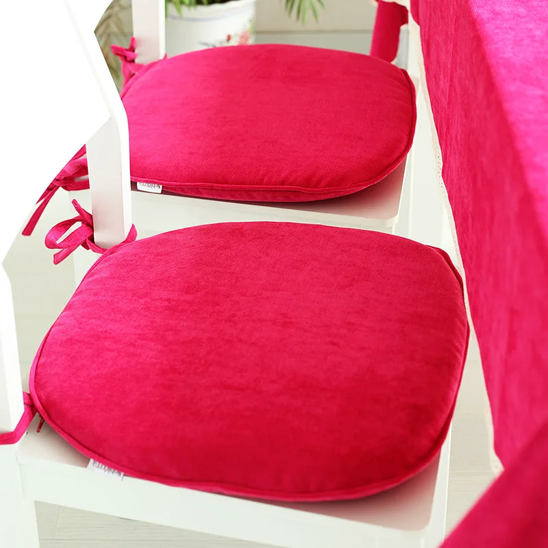 Nobildonna New Red Solid Fabric Cushions Indoor Garden Patio Home