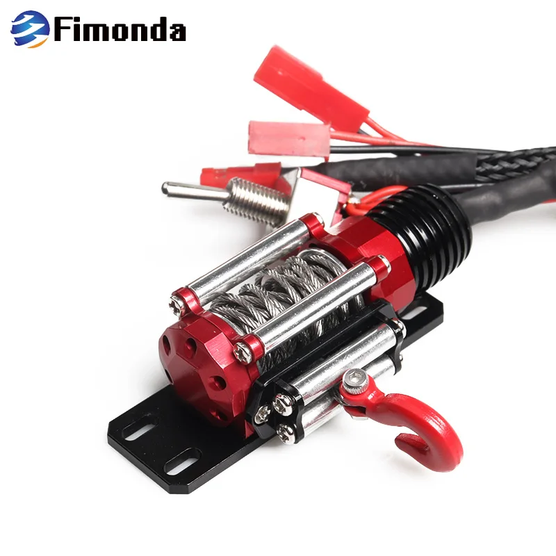 

RC Metal Steel Wire Automatic Simulated Winch For 1/10 RC Crawler Car Axial SCX10 TRAXXAS TRX4 RC4WD D90 D110 TF2 Tamiya CC01