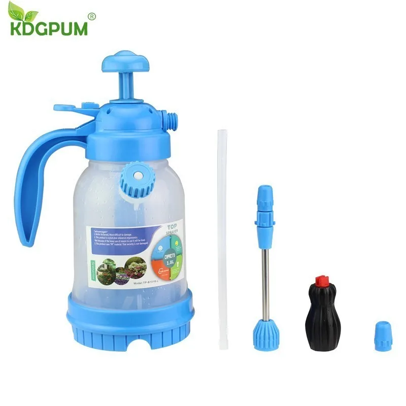 Portable Hand Pressure Foam Sprayer Water Spray Bottle Gardening Watering Can for Car Wash Window Foam Nozzle Cleaning Tools