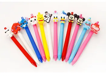 

10pcs/lot Candy Colored Scrub Pen 0.5mm Black Neutral Pen signature Pen