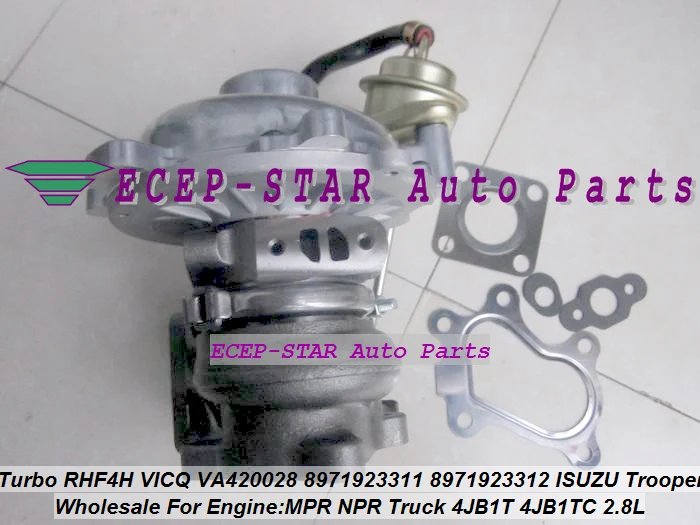 Turbo RHF4H VICQ VA420028 8971923310 8971923311 8971923312 ISUZU Trooper MPR NPR Truck 4JB1T 4JB1TC 2.8L (3)