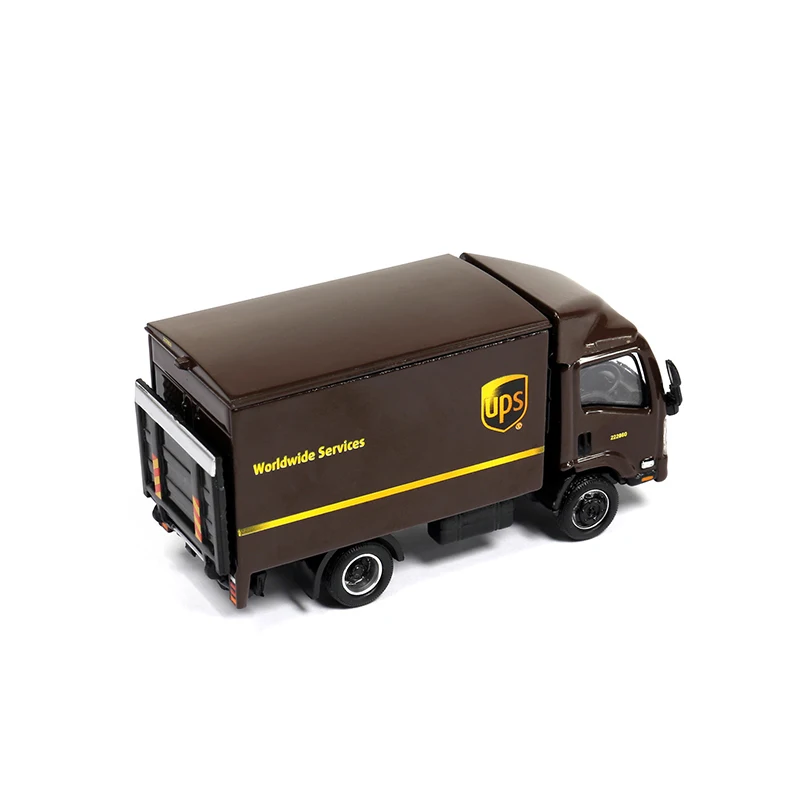 1: 64 литой металлический сплав миниатюрная сцена модель автомобиля Fifty Boll серия Соединенные посылки Быстрый грузовик Салон Девушки - Цвет: ATC64371