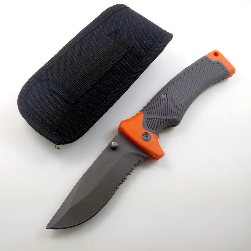 

[Large size] Hunting Knife camping knives FOLDING Outdoor Camping Survival Knife Tactical Pocket Knife With Box and Manual