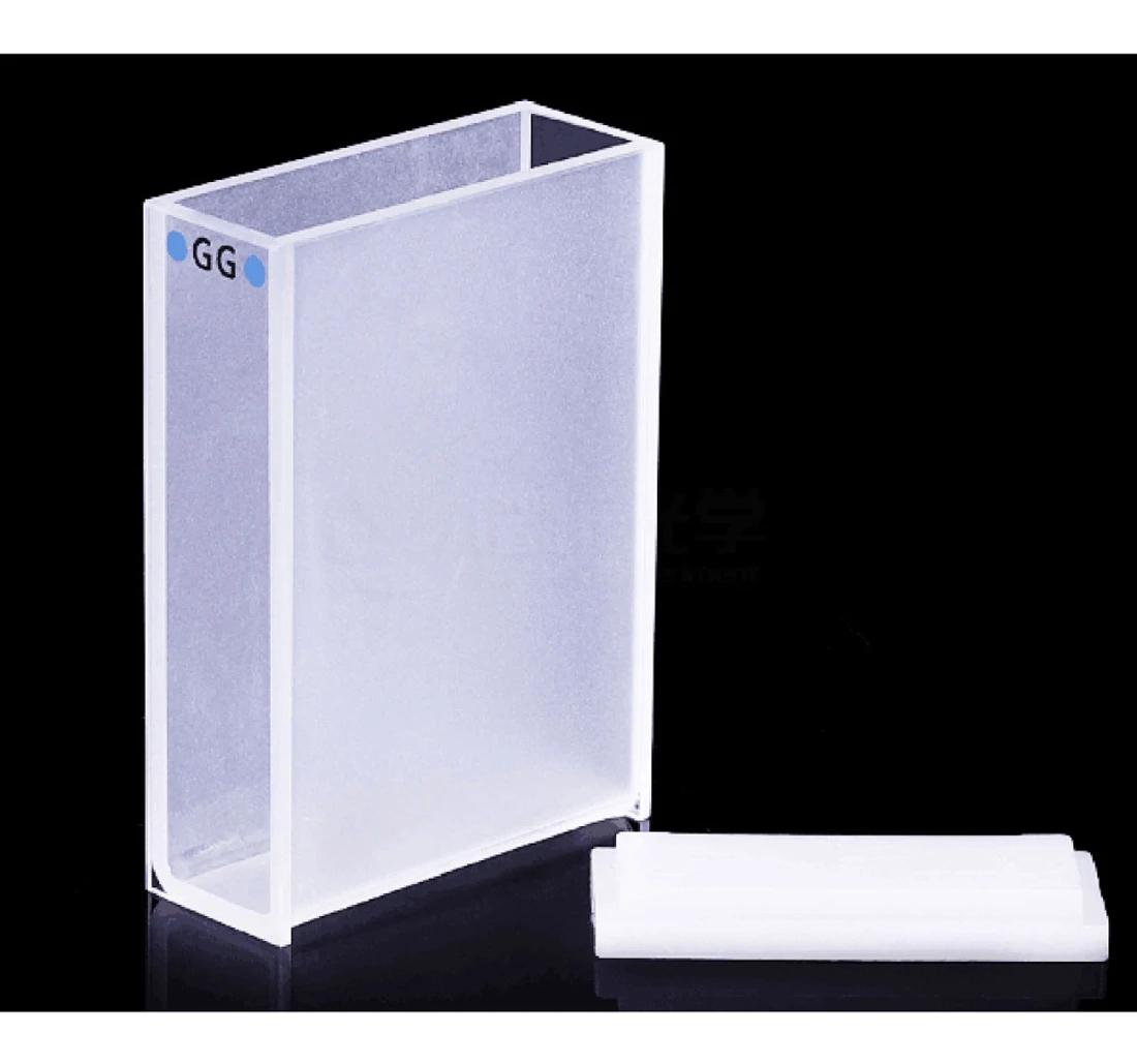 Optical Glass Cuvette Spectrophotometer High Transmittance Lab Temperature resistant Acid Alkal 30mm 10.5ml-G 2PCS | Инструменты