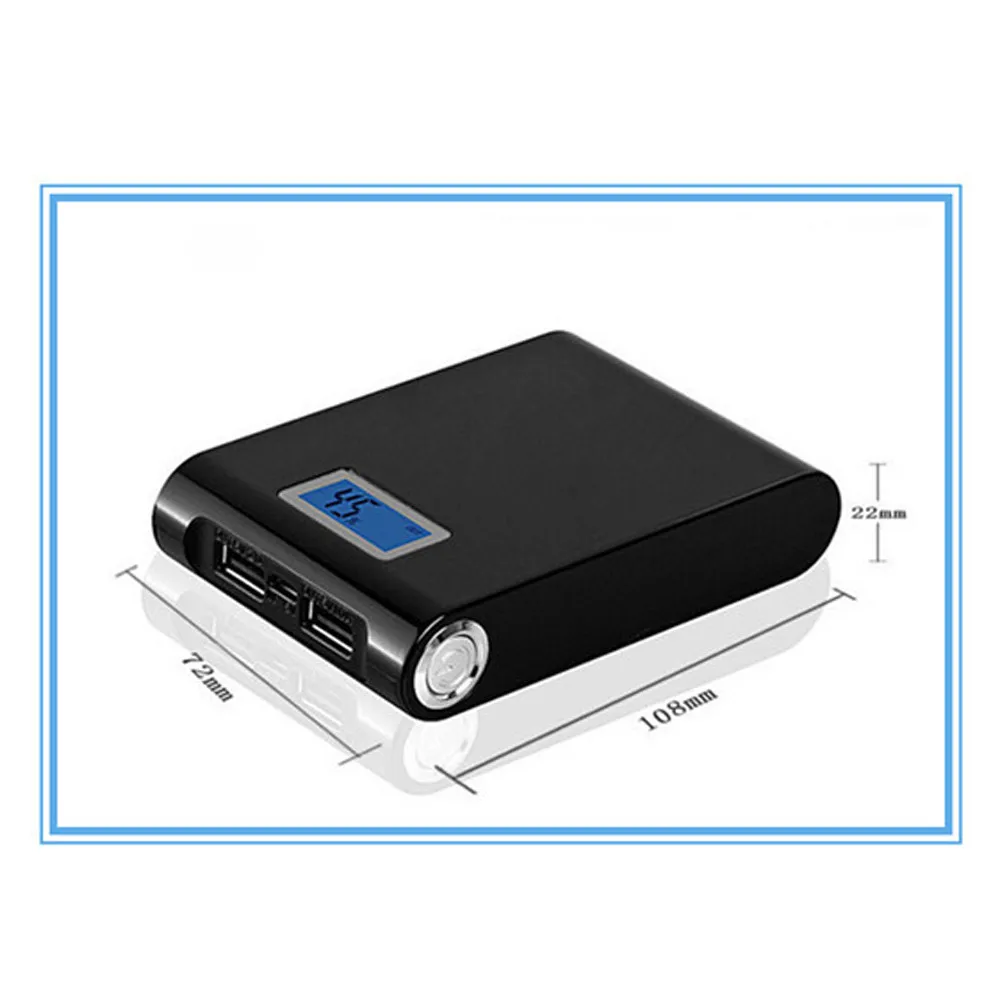 2018 LED5V 12000mah Двойной USB Power Bank 18650 батарея зарядное устройство чехол DIY коробка для