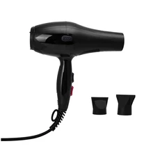 Профессиональный электродвигатель переменного тока с низким уровнем шума и мощный электрический портативный туристический фен для волос с горячим и холодным воздухом с 2 насадками