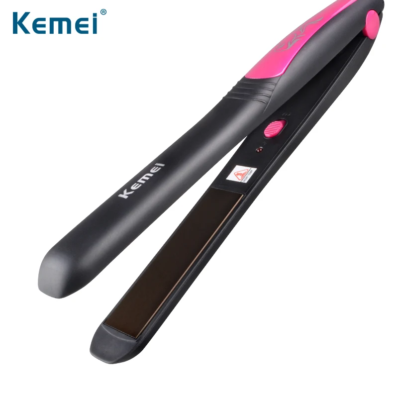 

Kemei Flat Iron Straightening Styling Tools Professional Hair Straightener Lady Women brush chapinha hair iron hot comb N20C