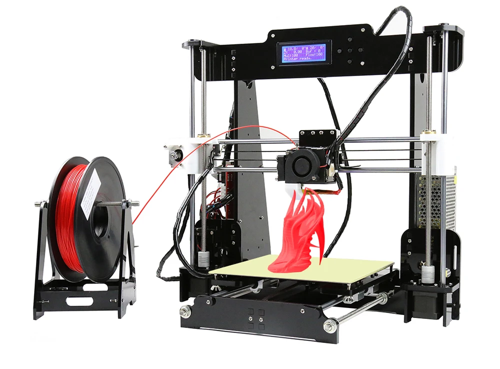 Anet A6 A8 3d Принтер Комплект Высокая точность легко собрать Reprap Prusa i3 DIY 3D печатная машина Impresora 3d с PLA нитью