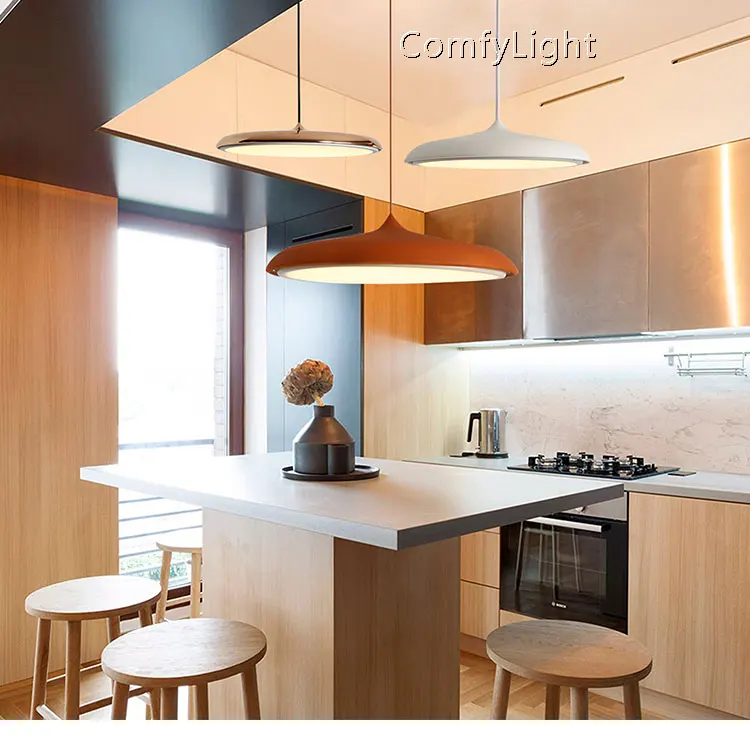 Скандинавская Подвесная лампа золотого/медного цвета, легкий абажур, светодиодный светильник для спальни/кухни/магазина, окна для дома, освещение