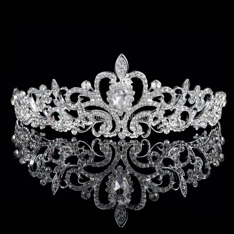 Lujo Boda nupcial cristal Tiaras coronas princesa reina desfile