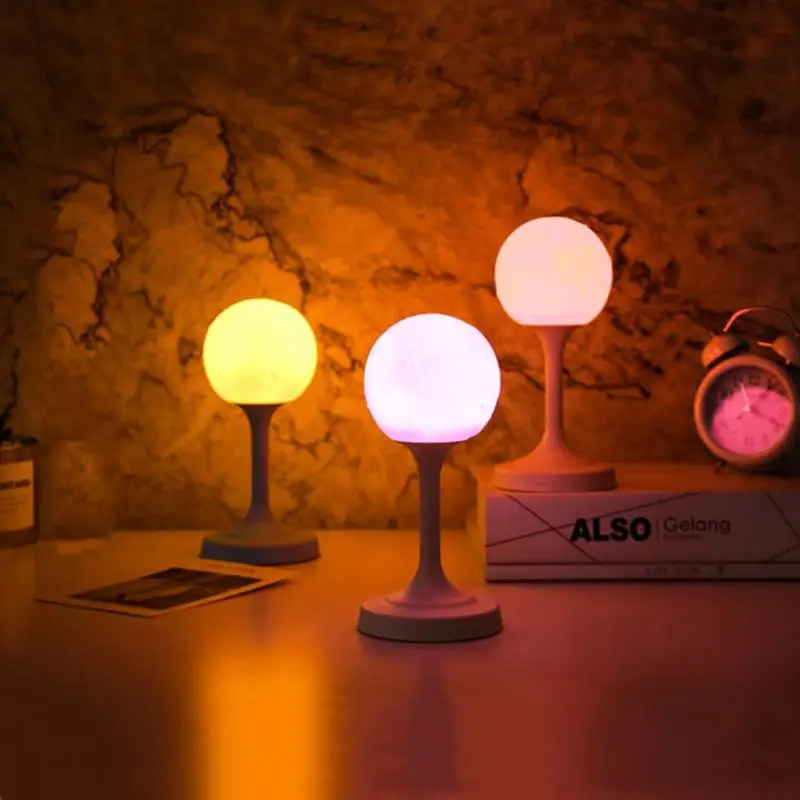

LED Night Light Moon Lamp USB Charging Colorful Atmosphere Night Light Decoration Home Reading Desk Lamp