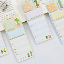 16 шт./лот кактус memo pad завод Kawaii Sticky Notes блокнот канцелярские принадлежности Papelaria Escolar школьные принадлежности Memo pad подарок