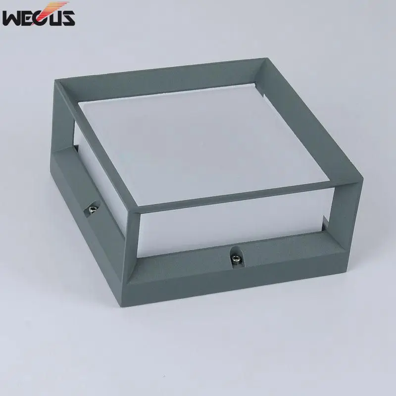 Aluminum wall lamp outdoor waterproof wall lamp, square outdoor courtyard hotel engineering lights