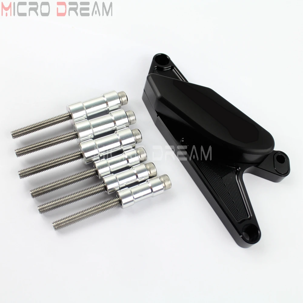 

Motorcycle Left Engine Stator Cover Slider Guard Kit for Suzuki Hayabusa GSXR1300 GSX1300R 1999-2013 Black Sliders