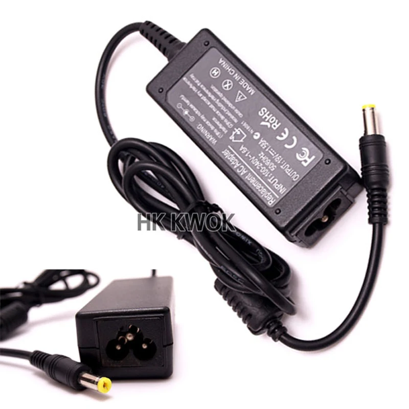 19V 1.58A 5 5*1 7mm 30W AC адаптер Зарядное устройство для ноутбука acer liteon D255E ZG5 ZG8 ZE6 ZE7 X108 A110L