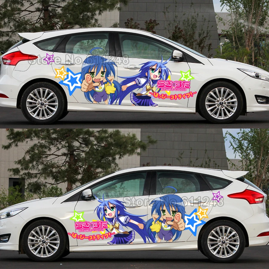 Японская аниме Автомобильная наклейка Счастливая звезда герой Izumi Konata