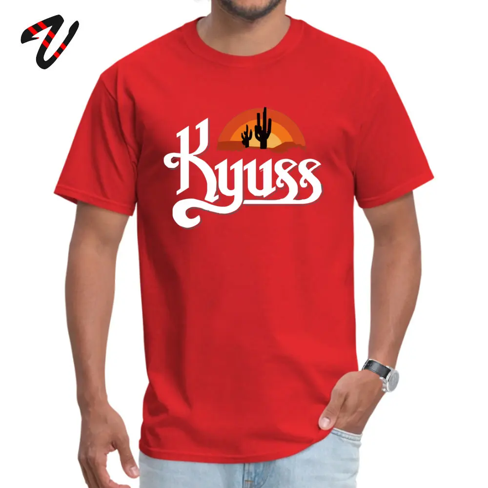 Designer Kyuss Band Design Top T-shirts O-Neck Cotton Fabric Men Tees Short Sleeve Labor Day Design Tee-Shirt Drop Shipping Kyuss Band14611 red