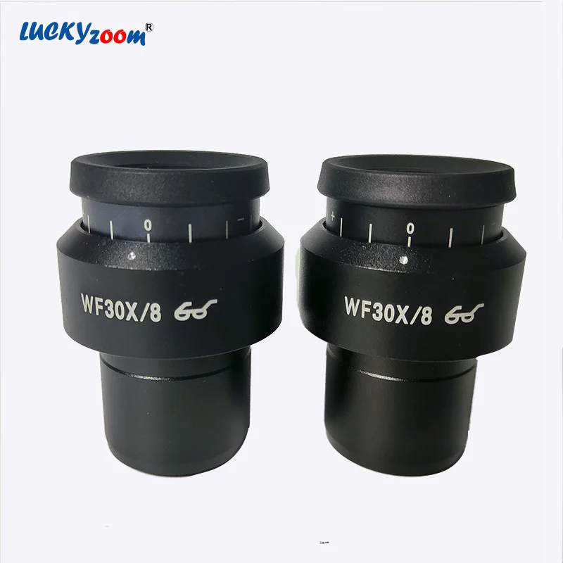 

Lucky Zoom Brand Adjustable Wide Field Microscope Eyepiece For Stereo Zoom Microscope Binocular Trinocular Microscopio WF30X/8mm