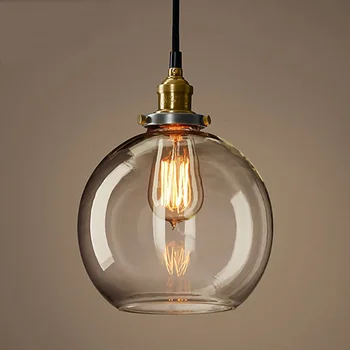 

North Village Industrial Retro pendant lamps glass study the living room bedroom living rough bar lamp loft pendant lights