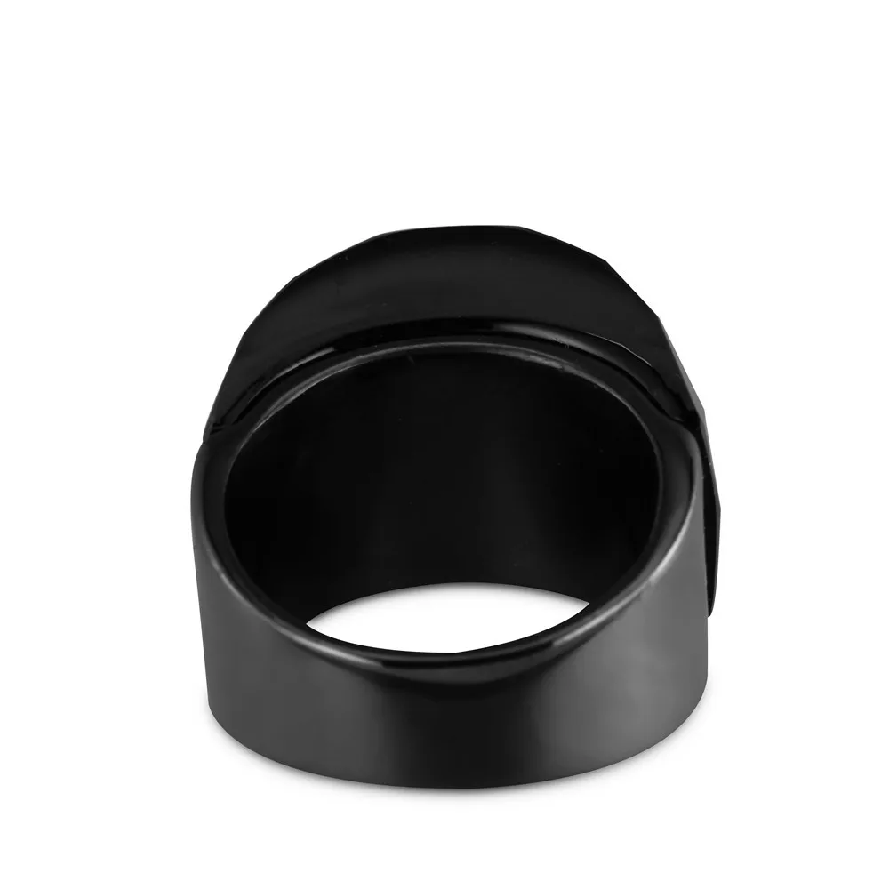 ZMZY Fashion Black Large Rings For Women Wedding Jewelry Big Crystal Stone Ring 316L Stainless Steel Anillos finger rings,fashion rings,crystal rings,stainless steel rings,metal rings,stone rings
