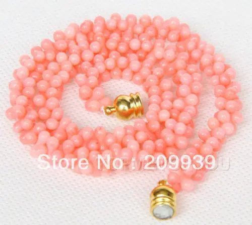

huij 002707 Stunning pink CORAL necklace magnet