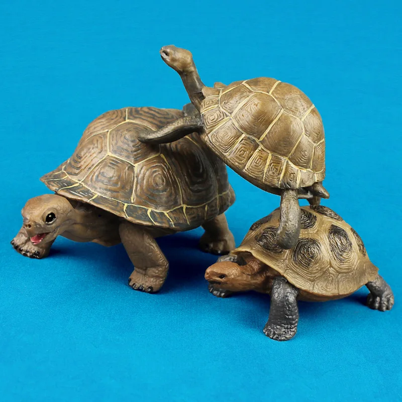 Иностранные моделирование торговли черепаха твердые пластиковые Статуэтка дикого животного детские подарок игрушка для малыша
